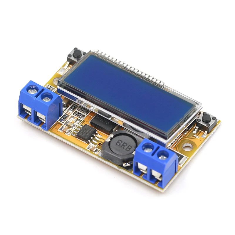 Внешний понижающий преобразователь напряжения с двойным дисплеем 5 23 В до 0 16 3 а