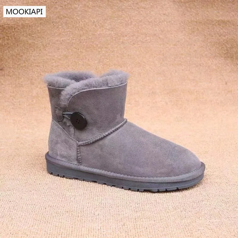 Китая наивысшего качества мужские зимние ботинки в 2019 из настоящей овчины 100%