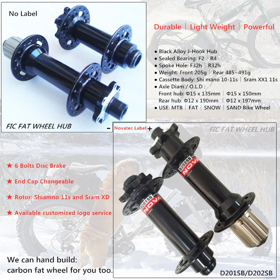 Novatec D201SB/D202SB hub XD 11s 150 135 190 197 мм дисковый тормоз 6 болтов J крючок Снежный велосипед