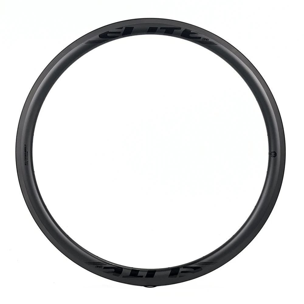 ELITEWHEELS 700c обод из углеродного волокна 38 мм ширина Ud поверхность тормоза UD матовая
