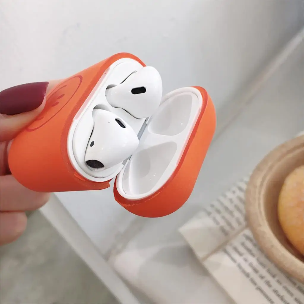 Милый чехол для наушников Apple AirPods 1 2 чехла AirPods2 защита Air Pods матовая кожа матовая жесткая розовая в виде сердца аксессуары