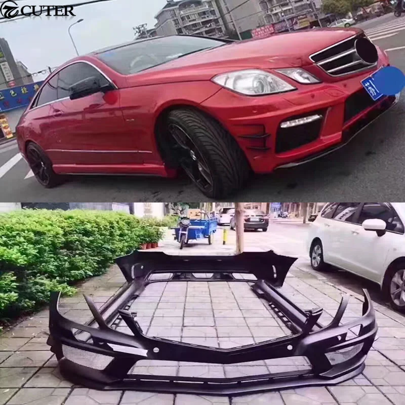 W207 C207 E260 Coupe Pd Style Car Body Kit Frp Неокрашенный передний задний бампер для Mercedes Benz e Prior