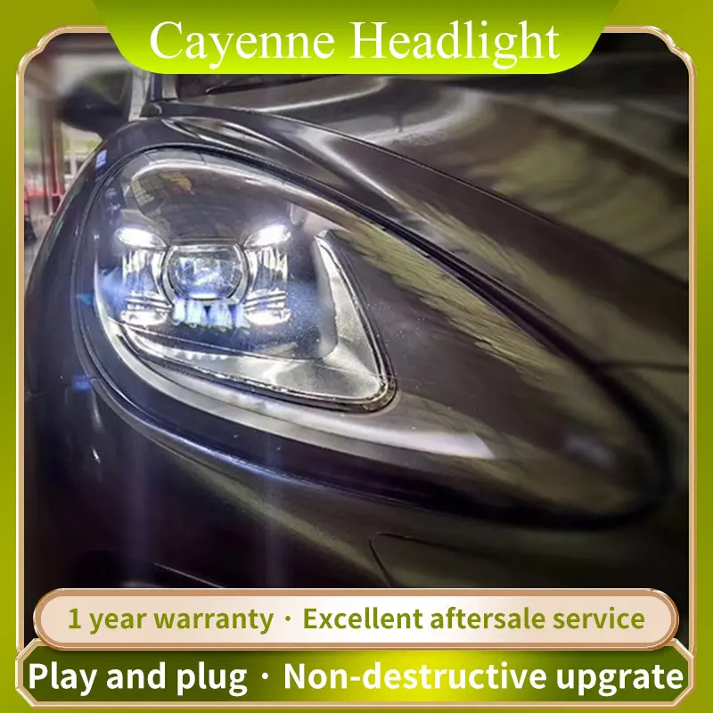 

Car Style all LED headlights for Porsche Cayenne 11-14 for Cayenne head lamp LED DRL