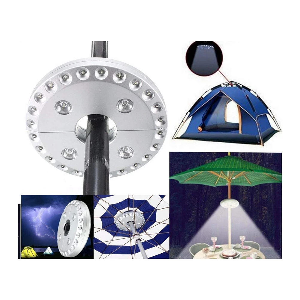 

28LED Parasol Lamp LED Camping Tent Light Outdoors Emergency Light