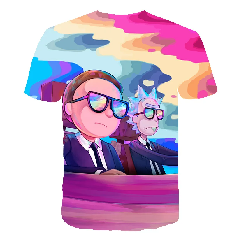 Высокое качество, футболка с Мужская 3D футболка Rick and marty By Jm2, летняя футболка с аниме, футболки с короткими рукавами, топы с круглым вырезом, Прямая поставка
