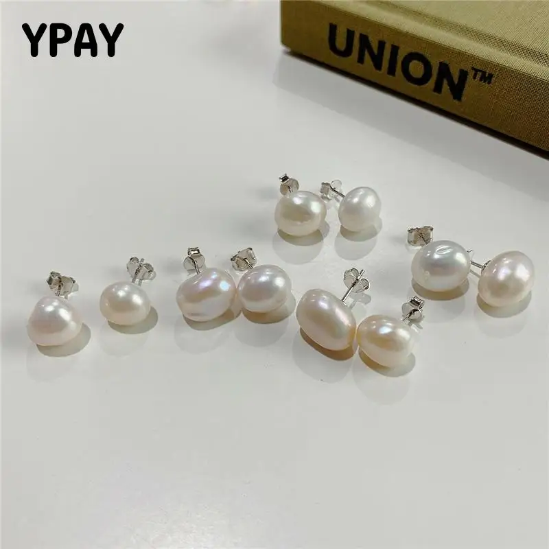 

Серьги-гвоздики женские из серебра 100% пробы, с жемчугом барокко