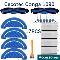 main brush side brush hepa filter mop replacement ultra cleaner spare parts for cecotec conga 1090 robotic vacuum