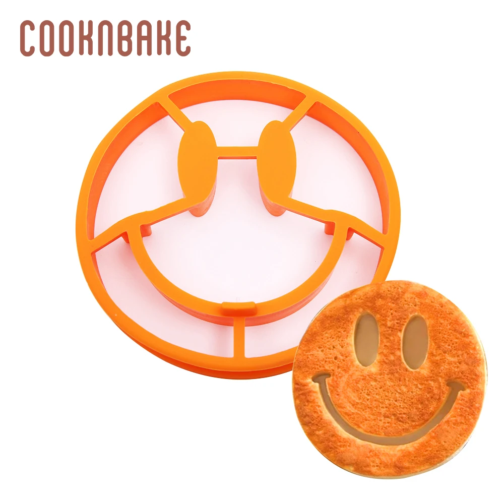 COOKNBAKE owl Silicone Egg mold smile face Pancake Maker Nonstick Cooking Tool Cheese ring breakfast pastry DIY cook | Дом и сад