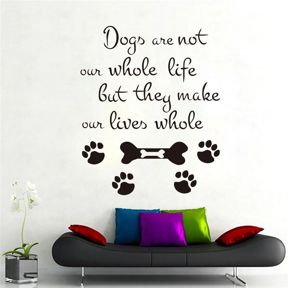 Изображения собачек не вся наша жизнь Цитата стены Стикеры ПЭТ Уход за лошадьми