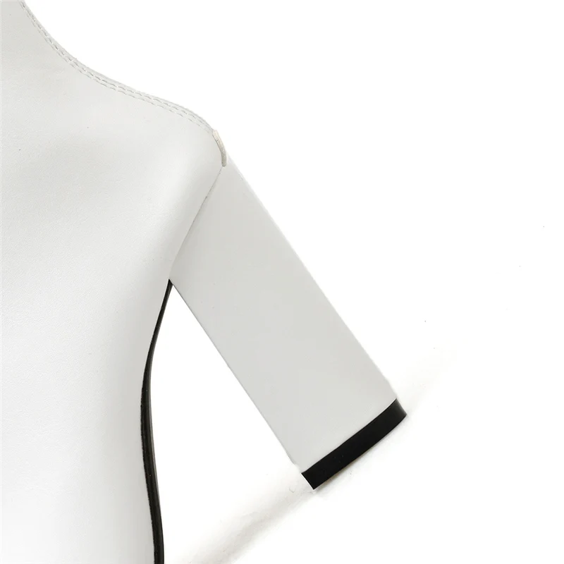 2019 г. Женские белые сапоги прозрачные для стриптиза короткие ботильоны на