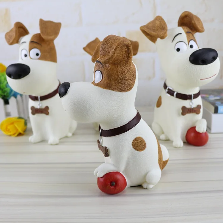 Симпатичная копилка для собак фигурки диспенсер монет из смолы рождественские