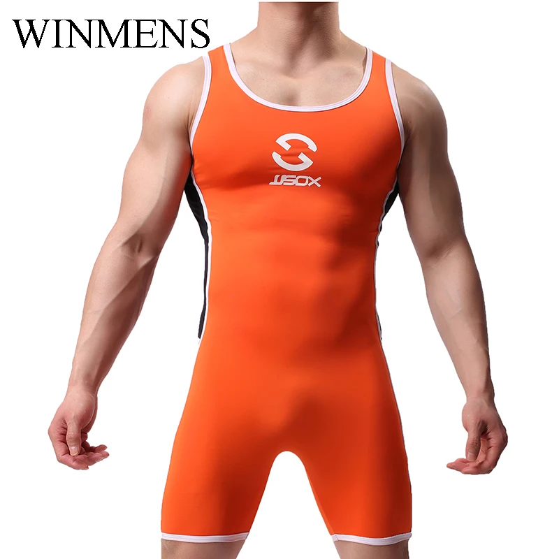 

Swimming Suit For Man One Piece Candy Colors Polyester Patchwork Men's Fitness Swimsuit Sexy Pool Swimwear Summer Beach Bodysuit