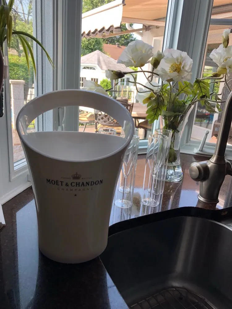 Ведро для льда Chandon вино пиво Partyfor 3л акриловые белые ведра охладители вина