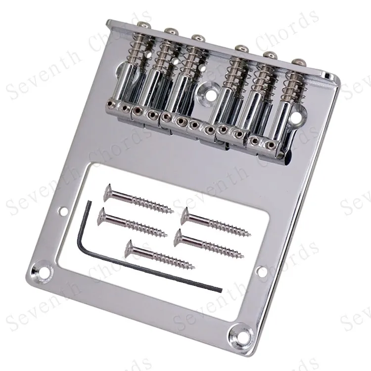 L Shape Saddle Double Coil Pickup Mounting Hole 6 Bridge for TL Electric Guitar | Спорт и развлечения