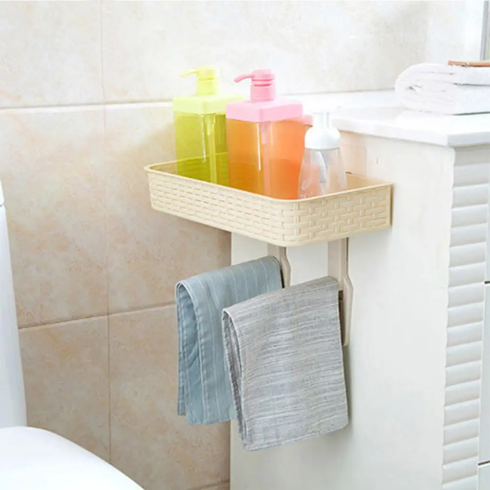 Стеллаж для хранения настенная полка ванная туалет кухня органайзер стены