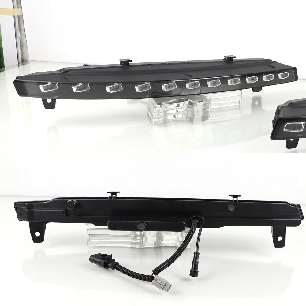 Автомобильные мигающие светодиодные дневные ходовые огни 2 шт. для Audi Q7 2010 2011 2012