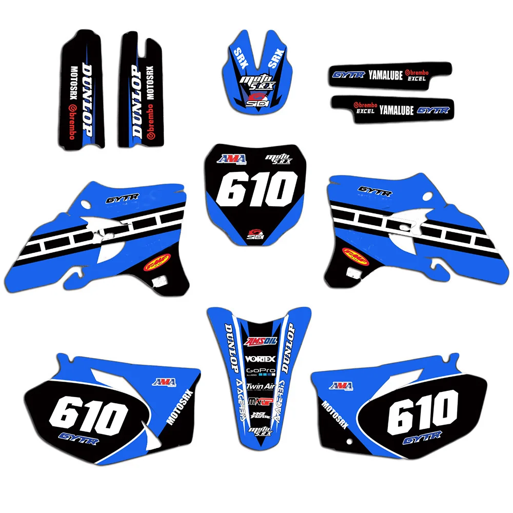 

4 Styles 3M Motorcycle Decal Sticker Graphics Kit For 2003 2004 2005 YAMAHA YZ250F YZ450F YZF250 YZF450