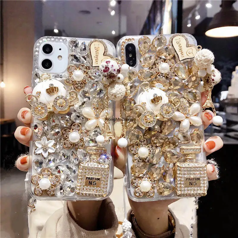 

Luxury Shiny Diamond Crystal Rhinestone Sparkly Jewelled Case for OPPO Reno 6 6 Pro 5 5 Pro 5F 5 Lite 5A 4 Pro 4Lite 4SE 3 2F
