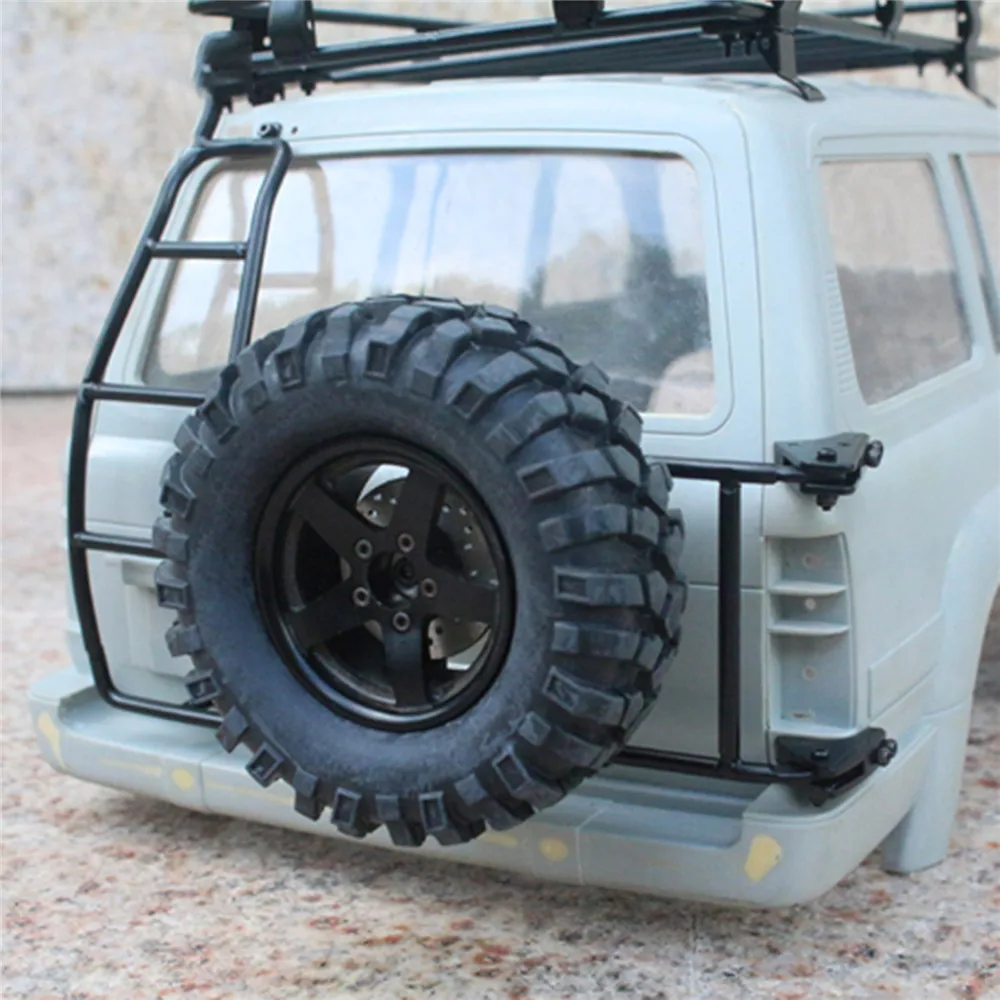 Металлическое сиденье для запасного колеса с винтами Land Cruiser LC80 1/10 RC симуляция