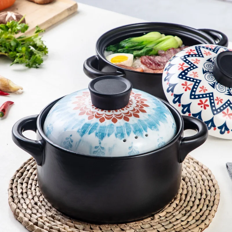 

Gas Stove Ceramic Soup Pot Kitchen Clay Pot Japanese Kitchen Accessories Cooking Pot Charcoal Hot Casserole Dish Pentole Home BC