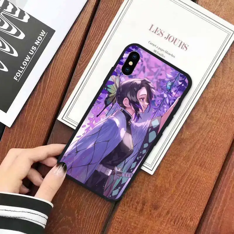 

Kochou Shinobu Demon Slayer anime protective funda Phone Case for iPhone 11 12 mini pro XS MAX 8 7 6 6S Plus X 5S SE 2020 XR
