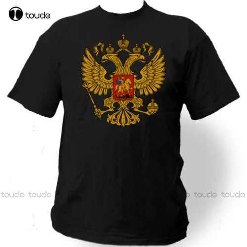 

Printed Tees Male Harajuku Top Fitness Brand Clothing T-Shirt Shirt Russland Russia Putin Wappen Moskau Wolga Vodka Fun T Shirt