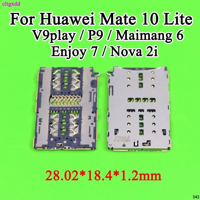 Гнездо для чтения SIM карт Huawei honor V9play V9 play enjoy 7 P9 Lite mini Y6 Pro 2017 1 шт.|Соединители| |