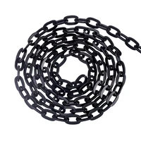 pandahall 5meter black chain oval aluminium cable chain link necklace chains bulk for diy jewelry making material 9x15x1 8mm