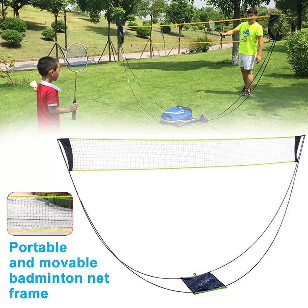 

Removable Beach Sports With Stand Accessories Training Portable Kids Adult Exercise Competition Indoor Outdoor Badminton Net