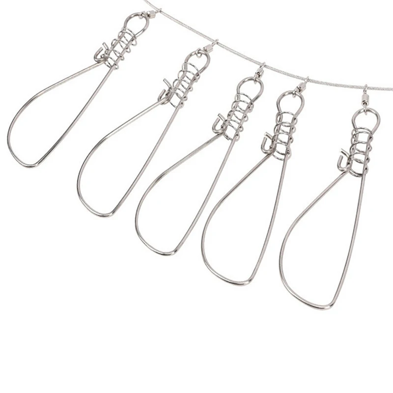 1 шт. рыболовный замок с пряжкой из нержавеющей стали прямой для рыбы Стрингер