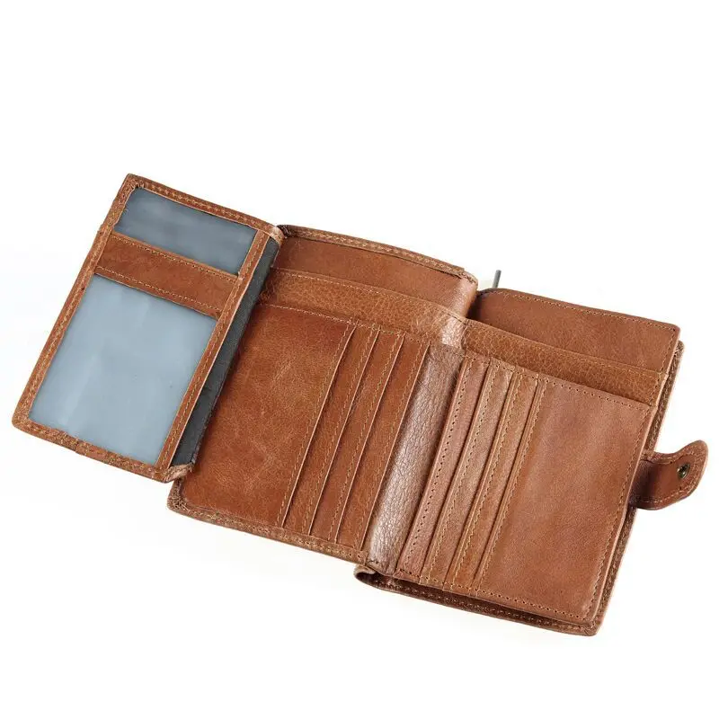 Новый Бумажник из воловьей кожи GROJITOO с верхним слоем мужской бумажник