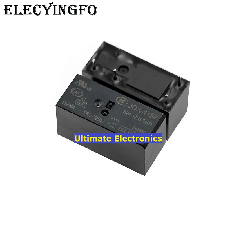 

5PCS HF115F-024-1ZS1 JQX-115F-024-1ZS1 A set of conversion 5 feet 12A Relays
