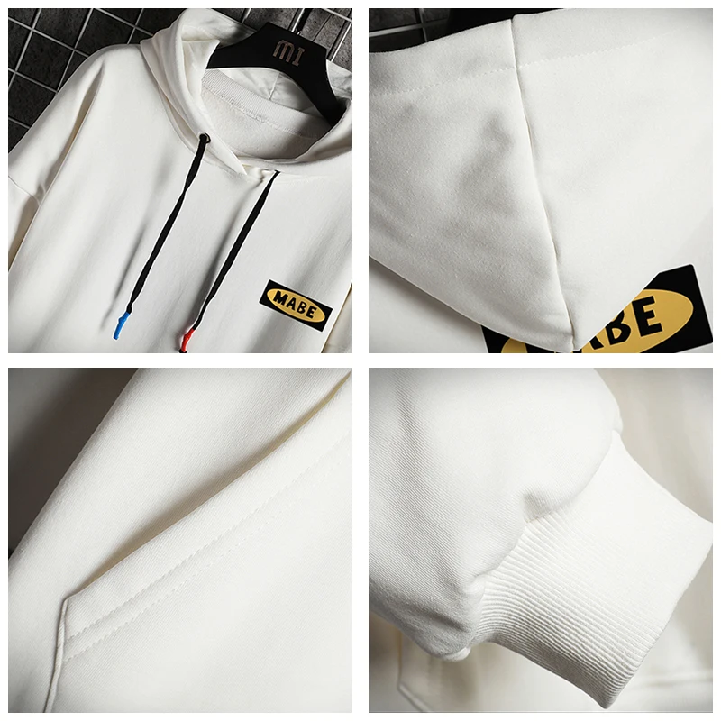 

CHAIFENKO 2021 New Winter Hoodies Men Spring Fashion Printing Fleece Sweatshirts Men Hip Hop Streetwear Casual Men Hoodies Tops