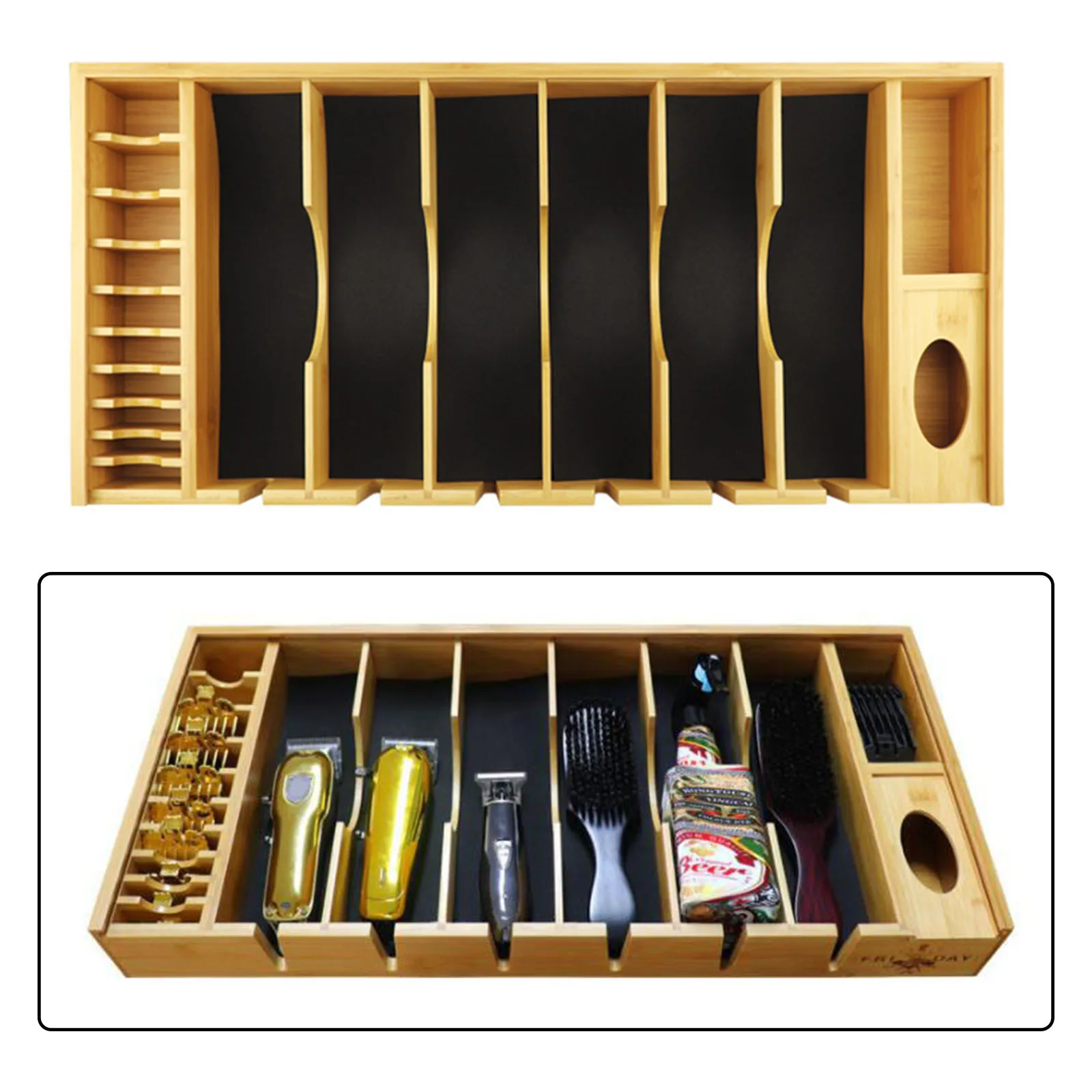 

Professional Barber Tray Salon Razor Case Holder Hairdresser Tools