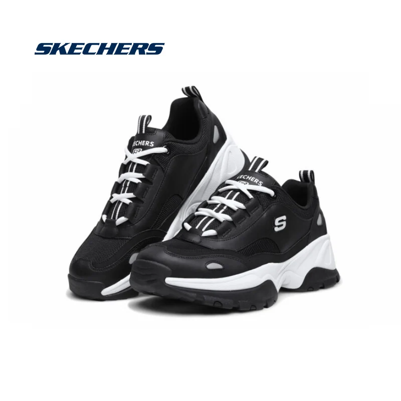 Кеды Skechers de lites мужские Вулканизированная подошва на шнуровке кроссовки