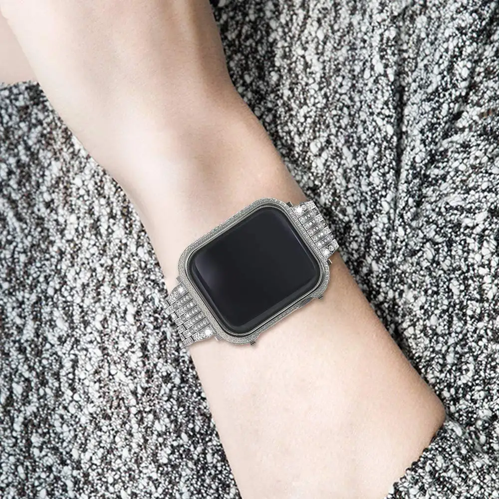 Тонкий чехол для часов для apple watch, чехол с бриллиантом с защитой экрана для iwatch 4 Amazon Ebay, горячая Распродажа для женщин