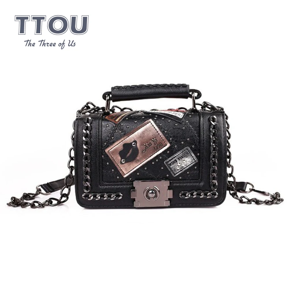 Женская сумочка на цепочке винтажная Сумка Кроссбоди с ремешком через