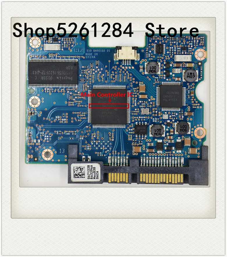 

HDD PCB /Logic Board/ 110 0A90188 01 , 220 0A90188 01 / IC: 0A71261 / 0A71338 / HUA722010CLA330