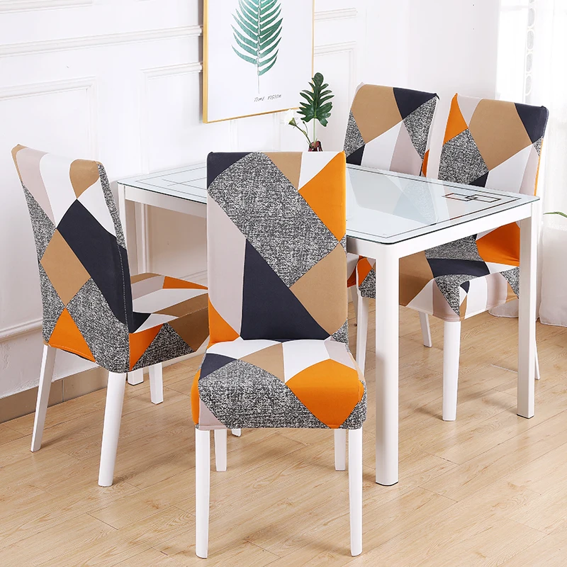 

Kitchen Chair Cover Dining Seat Cover Slipcover Chair Removable Furniture Covers Anti-Dust Spandex Chair Covers