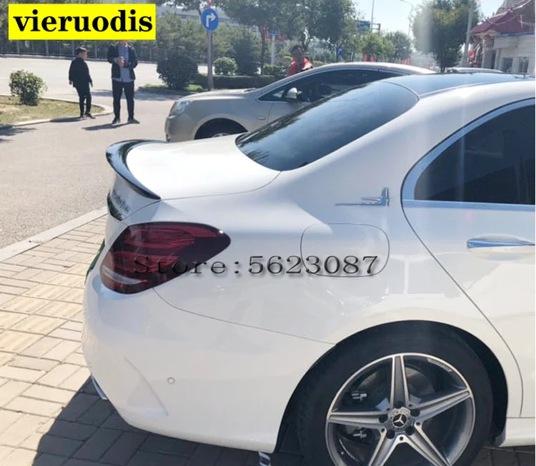 Спойлер для Mercedes Benz W205 2016-18 C180/C200/C230 C-class высококачественный цветной спойлер