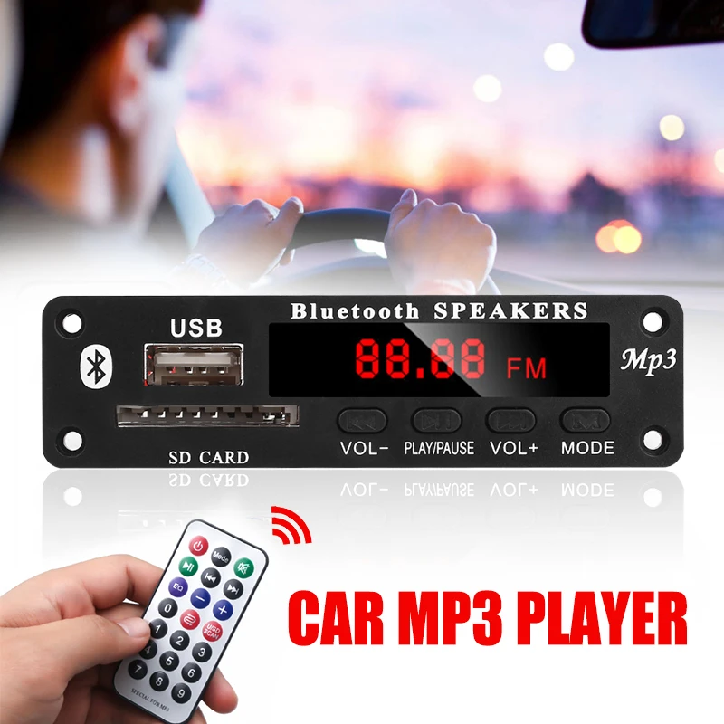 Vehemo USB SD FM плеер WMA декодер радиомодуль Автомобильный MP3 плата Bluetooth автомобильные