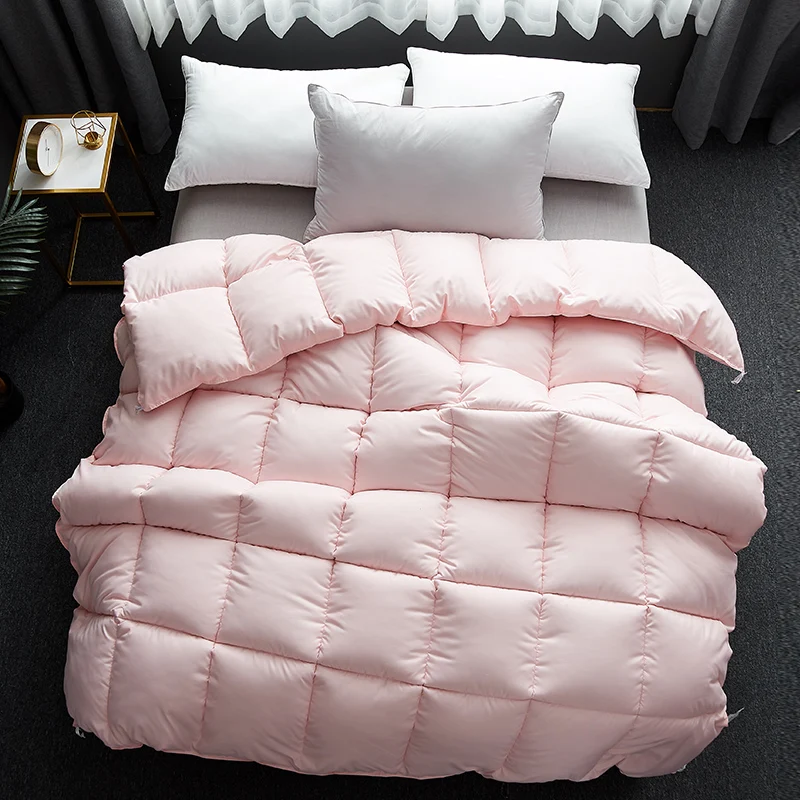 

New Very Warm Winter Quilt Twin Full Queen King Size 4 Seasons Comforter Duvet High Grade Blanket Filler With 100%cotton Cover
