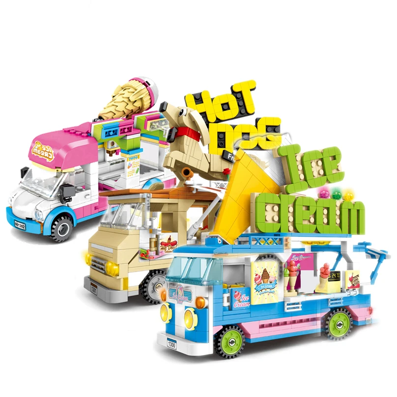 Городской автомобиль уборочная машина самосвал пицца фургон мороженое модель