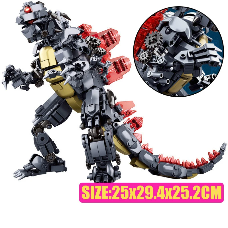 Sluban Godzillaingly Giant Ghidrahed Rodaned Building Block King of The Monstersed model игрушки для мальчиков