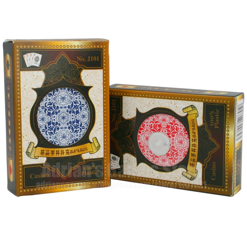 Профессиональные карты Porker Пластик игральные для покера из ПВХ Техасский Холдем