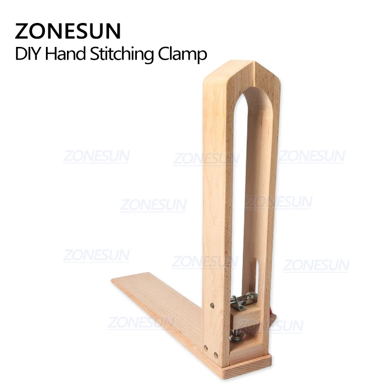 ZONESUN Wood Sewing Tools Leather Craft Retaining Clip DIY Hand Tool Set Table Desktop Stitching Lacing Pony Horse Clamp | Дом и сад