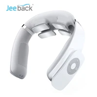 jeeback g3 wireless neck massager tens pulse electric cervical massager 4 head vibrator heating 360%c2%b0floating massage
