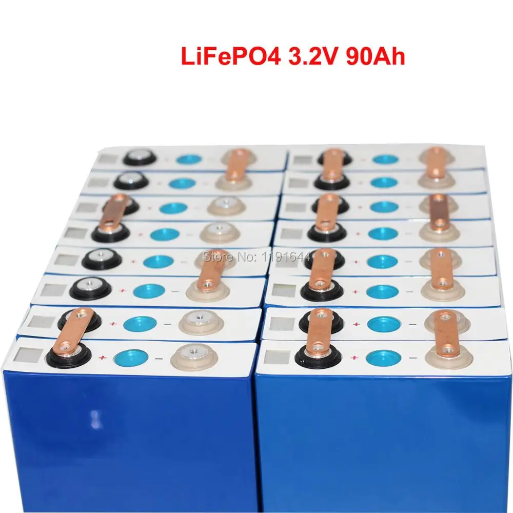 16 шт./лот высококачественные призматические ячейки LiFePO4 3 2 в 90 А · ч жизненные