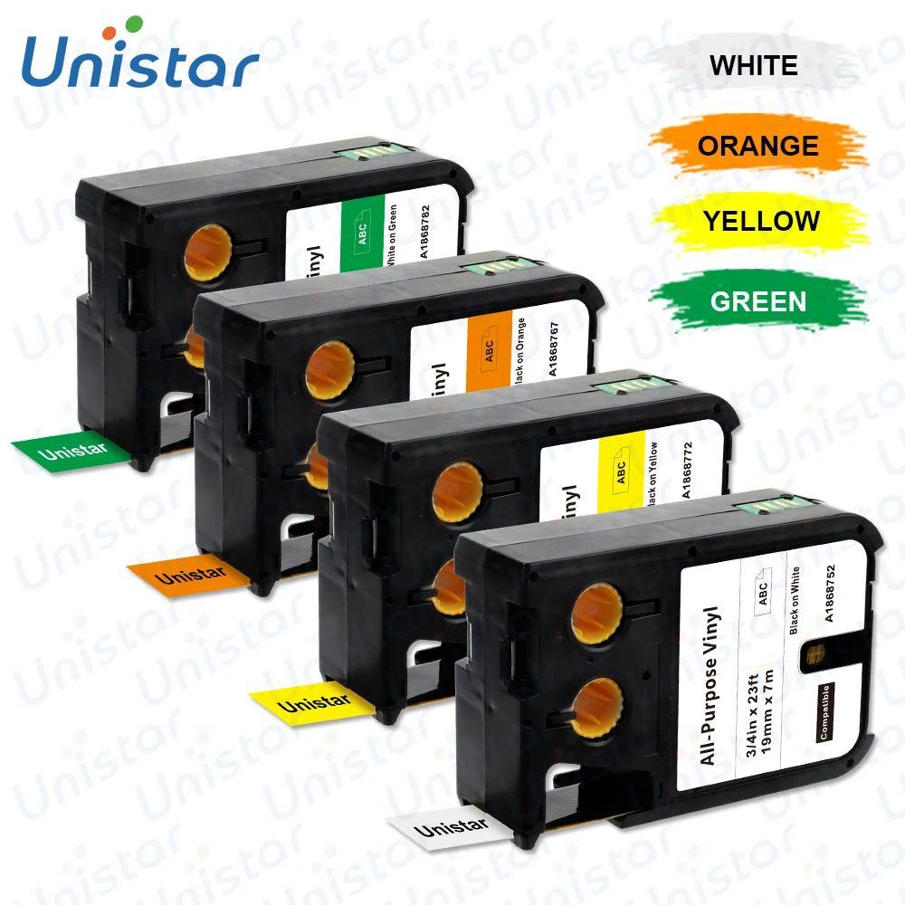 Универсальные виниловые этикетки Unistar 1868752 1868772 1868767 1868782 совместимые с
