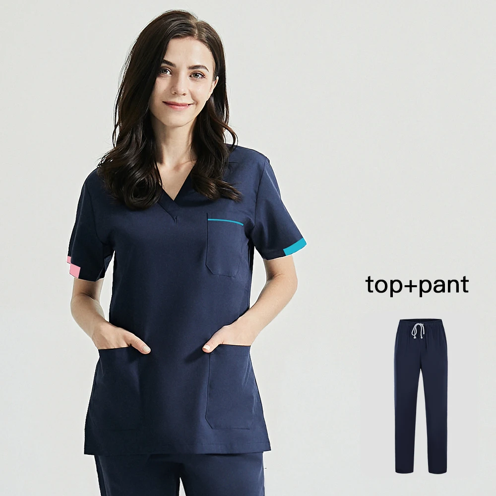 Viaoli медицинской Для мужчин скрабы одежда униформа новый v-образным вырезом